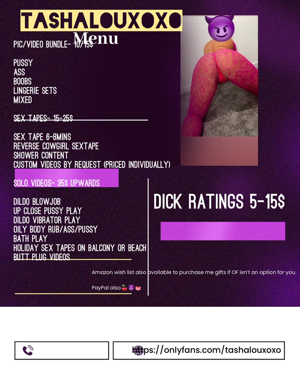 Menu on my OF get subbing💦😈