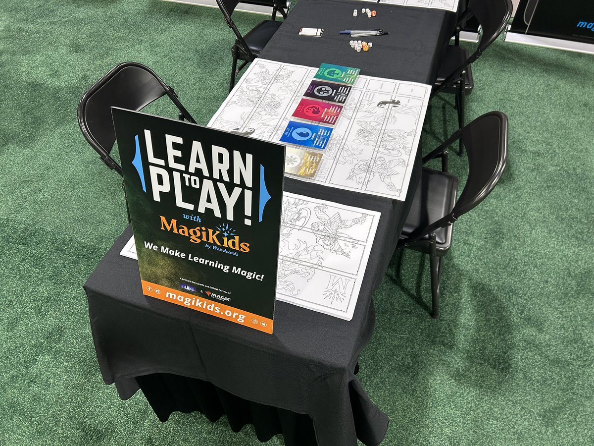 Swing by the <a href="/magikidsMTG/">MagiKids.org ♻️ MTGSchools</a> booth this weekend! #MCAtlanta <a href="/wizards_magic/">Magic: The Gathering</a>