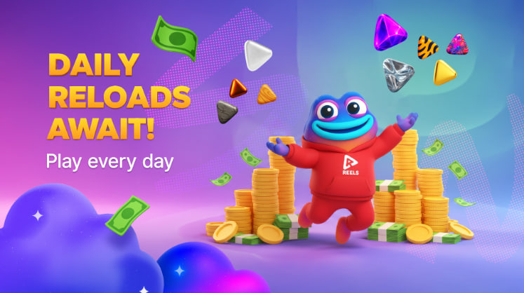 🎁 DAILY RELOAD BONUS

Win or lose, the more you play, the higher your rewards!
Don’t miss your chance to boost your loot every day!

🐸 Play now and claim your bonus!

SIGN UP 👉 tinyurl.com/reels-x 

#CryptoCasino #Bonus #BonusCode #DepositBonus