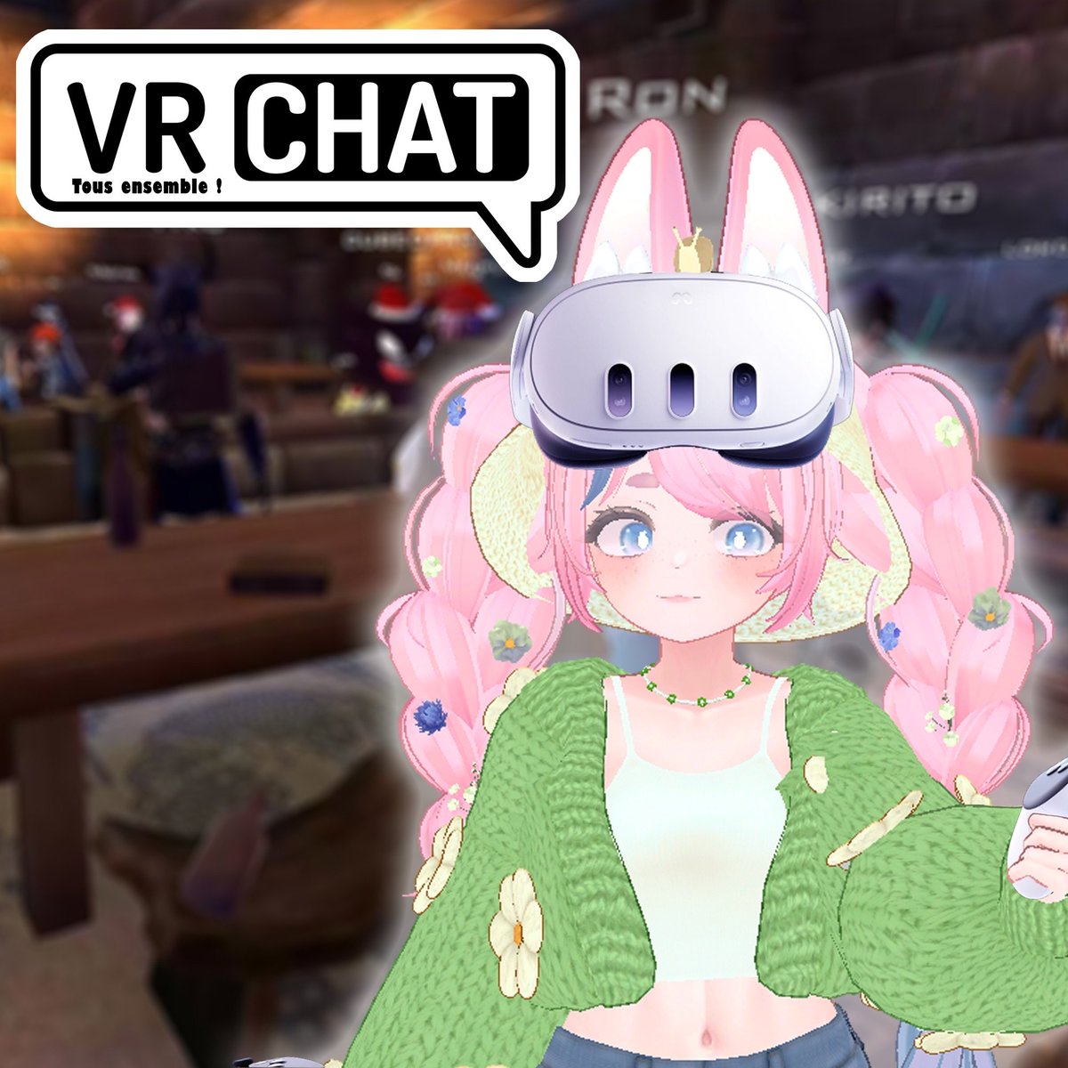 Hello on se retrouve ce soir 20h sur le discord dans le Vocal 1 pour jouer ensemble à VR Chat ! J’ai trop hâte !