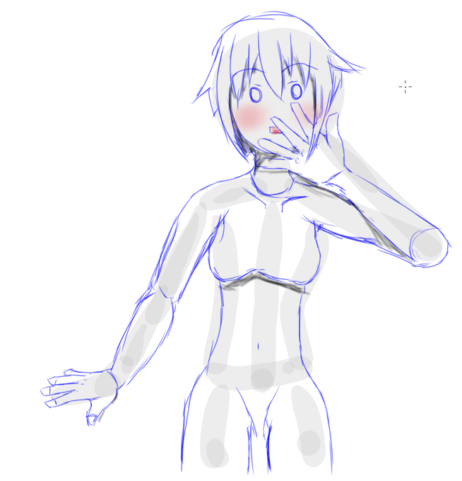 単純なポージングでも人体構図わかってないと立体感が生まれずのっぺりイラストになっちゃうのはやっぱりまだまだ自分の目が養えてないのと
人間は結局四角と円柱の集合体であるということを理解してない所。
浮世絵と西洋のモナリザみたいなそういう感覚 