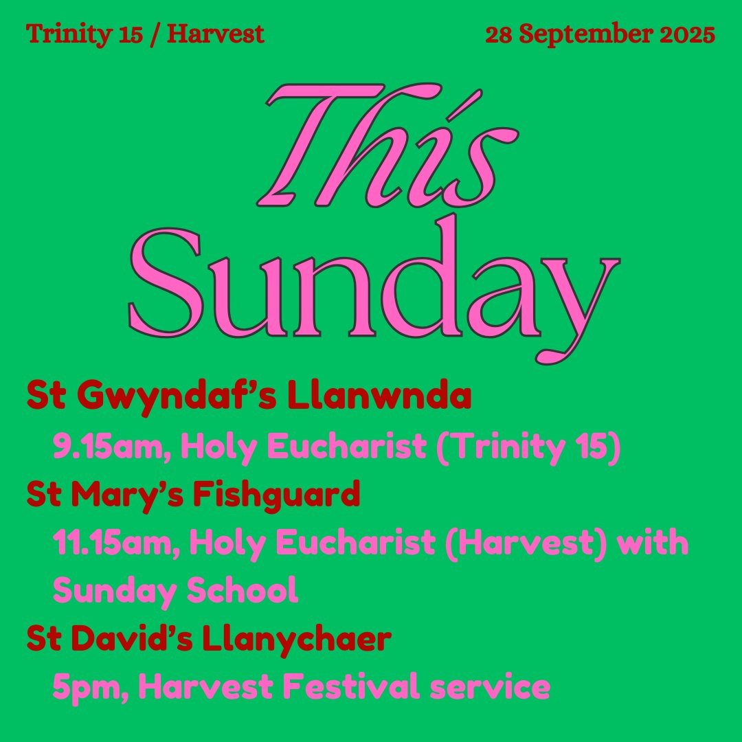 This Sunday / Dydd Sul yma
#Harvest #Sundayschool #Harvestfestival #Godsgoodgifts