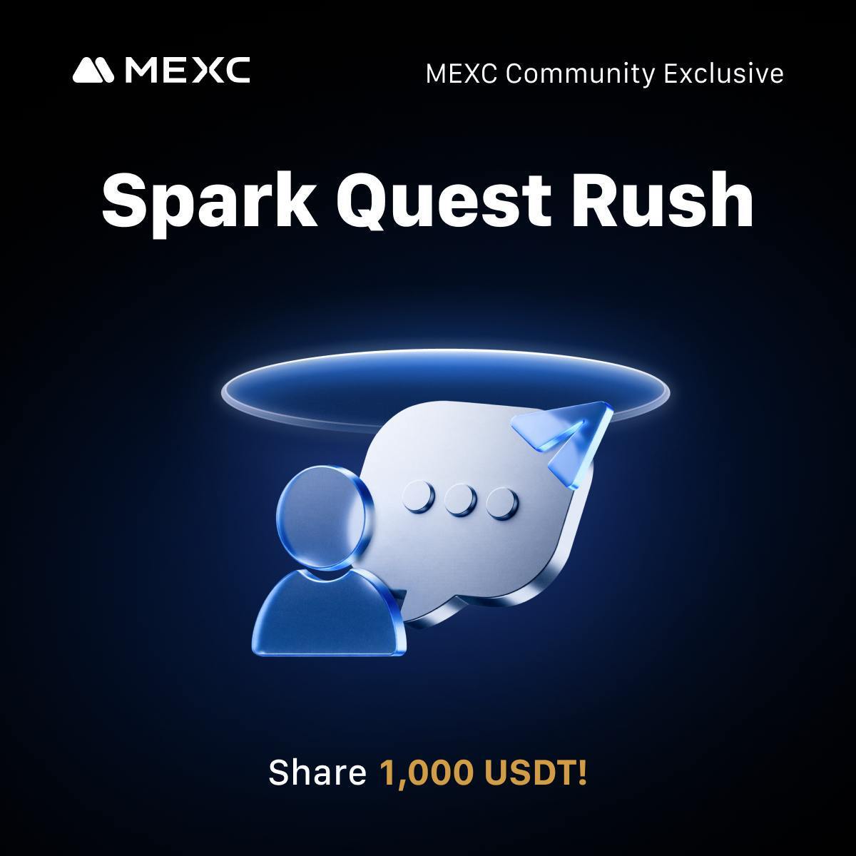 🔥 Spark Quest Rush is LIVE on Telegram!

Chat, share, and invite to:
➡️ Earn points 
➡️ Win rewards
What’s your strategy for winning 1,000 $USDT prize pool?

👉 Show me: t.me/MEXCofficialNe…