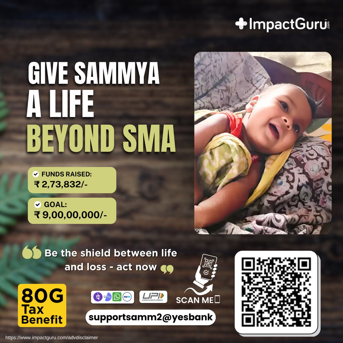 Sammya_SMA1's tweet image. Please help Sammya🙏
★Impact Guru Link:
impactguru.com/fundraiser/ple…

★Milaap Link:
milaap.org/fundraisers/su…

★Becons_ai Link:
beacons.ai/sammyabattless…

#sammyabattlessma #savesammya #smatype1 #rarediseaseawareness #raredisease #crowdfunding #crowdfundingcampaign #helpingothers #CSR