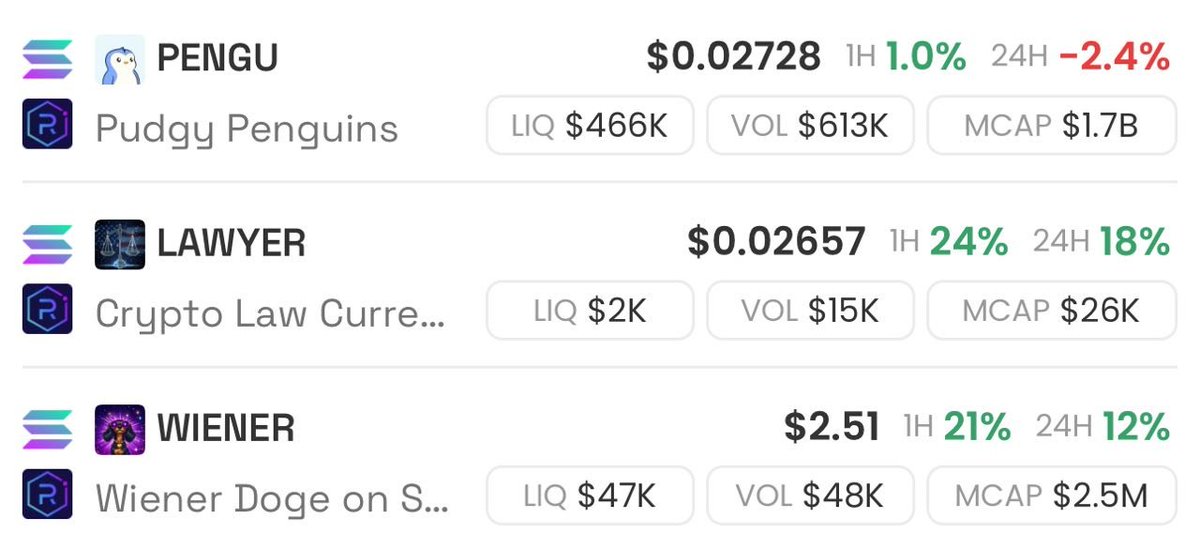 CryptoLawX's tweet photo. Buy $LAWYER &amp; $WIENER 

Sell @pudgypenguins https://t.co/d3goyGbSAX