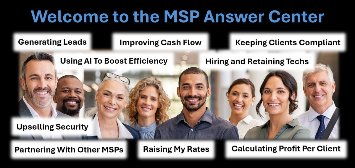 ChannelProSMB's tweet image. The MSP Answer Center isn’t theory, it’s powered by the real questions MSPs ask. Find guides, checklists, and answers you can use right now.

Check it out today and find the answers you’ve been looking for.
hubs.li/Q03L7Tq70

#MSP #ChannelPro #MSPAnswerCenter