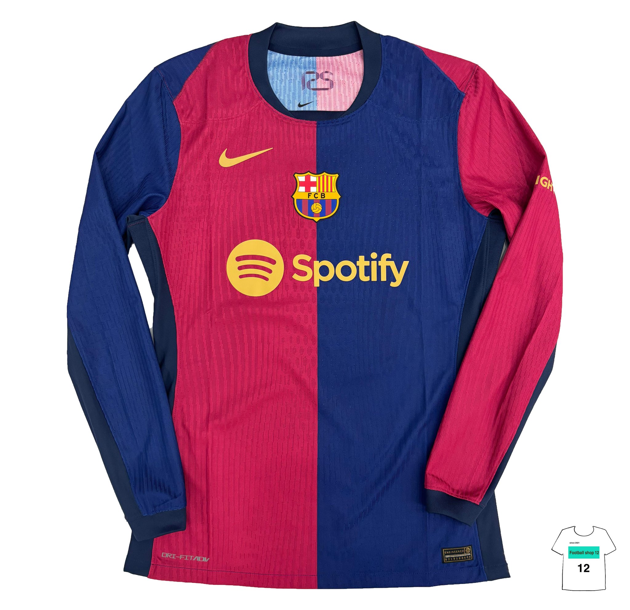 NIKE バルセロナ　長袖ユニホーム　US Lサイズ　未使用品 NIKE バルセロナ 長袖ユニホーム US Lサイズ 未使用品 FC