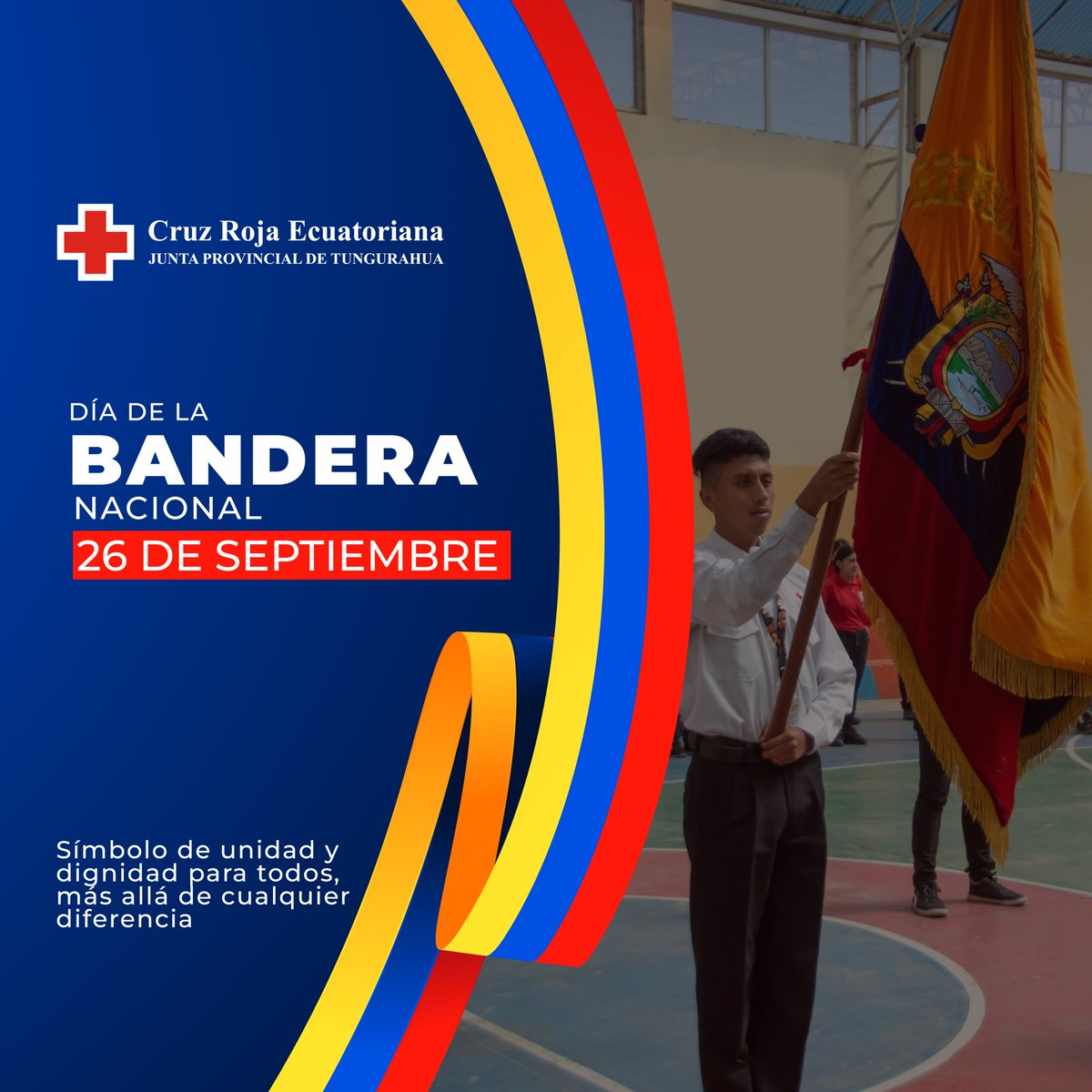 🇪🇨 Desde la Cruz Roja Ecuatoriana, reafirmamos nuestro respeto a este emblema patrio bajo los principios de neutralidad e imparcialidad, que nos recuerdan que la acción humanitaria trasciende cualquier diferencia y nos une en la misión de servir a quienes más lo necesitan.