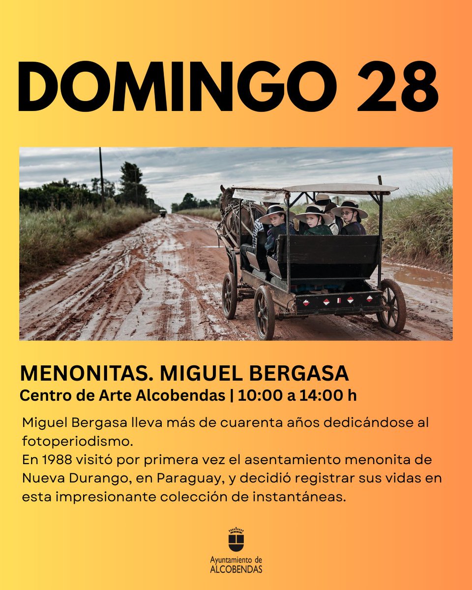 🍂¡Llega el otoño a Alcobendas con un finde lleno de planes!🍂
✨ V: Fiesta Ciudad Europea del Deporte (17h, Valdelasfuentes)
💪 S: Strong Spirit’s Games (10:30h, José Caballero)
📸 D: expo Miguel Bergasa en el Centro de Arte