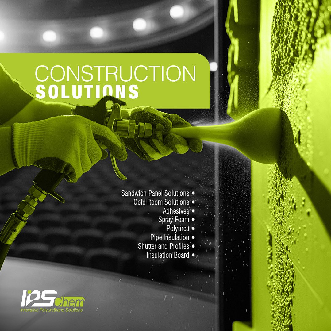 ipschemtr's tweet image. At IPS Chem, we deliver durability and innovation. From sandwich panels to spray foams and polyurea coatings, our polyurethane solutions bring strength, efficiency, and sustainability to your projects.

#Construction #PolyurethaneSolutions #IPSChem