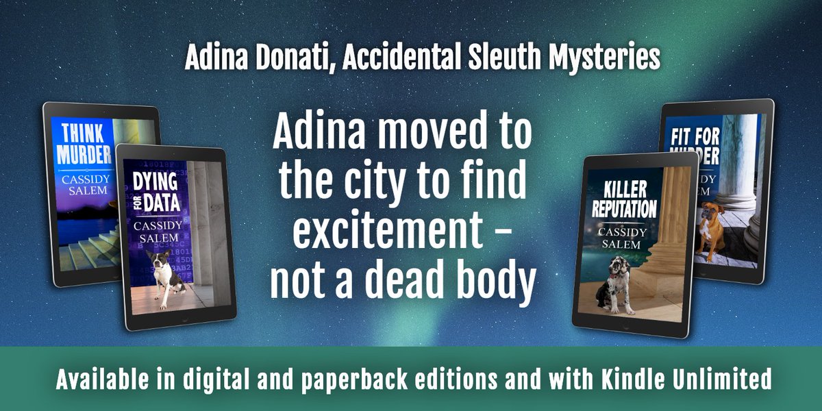 Adina came to D.C. to find excitement - not a dead body.   A captivating series for mystery lovers. 
 Now available with Kindle Unlimited!    amazon.com/gp/product/B07… #mystery