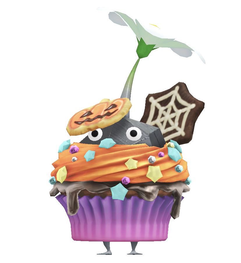 pluckpickpluck's tweet photo. ⠀⠀
the pikmin insist on sneaking inside the treats i prepare to celebrate earthly holidays˳ 

is this their idea of being festive、or is it recklessness ﹖
⠀⠀ https://t.co/ADIwanvvbw