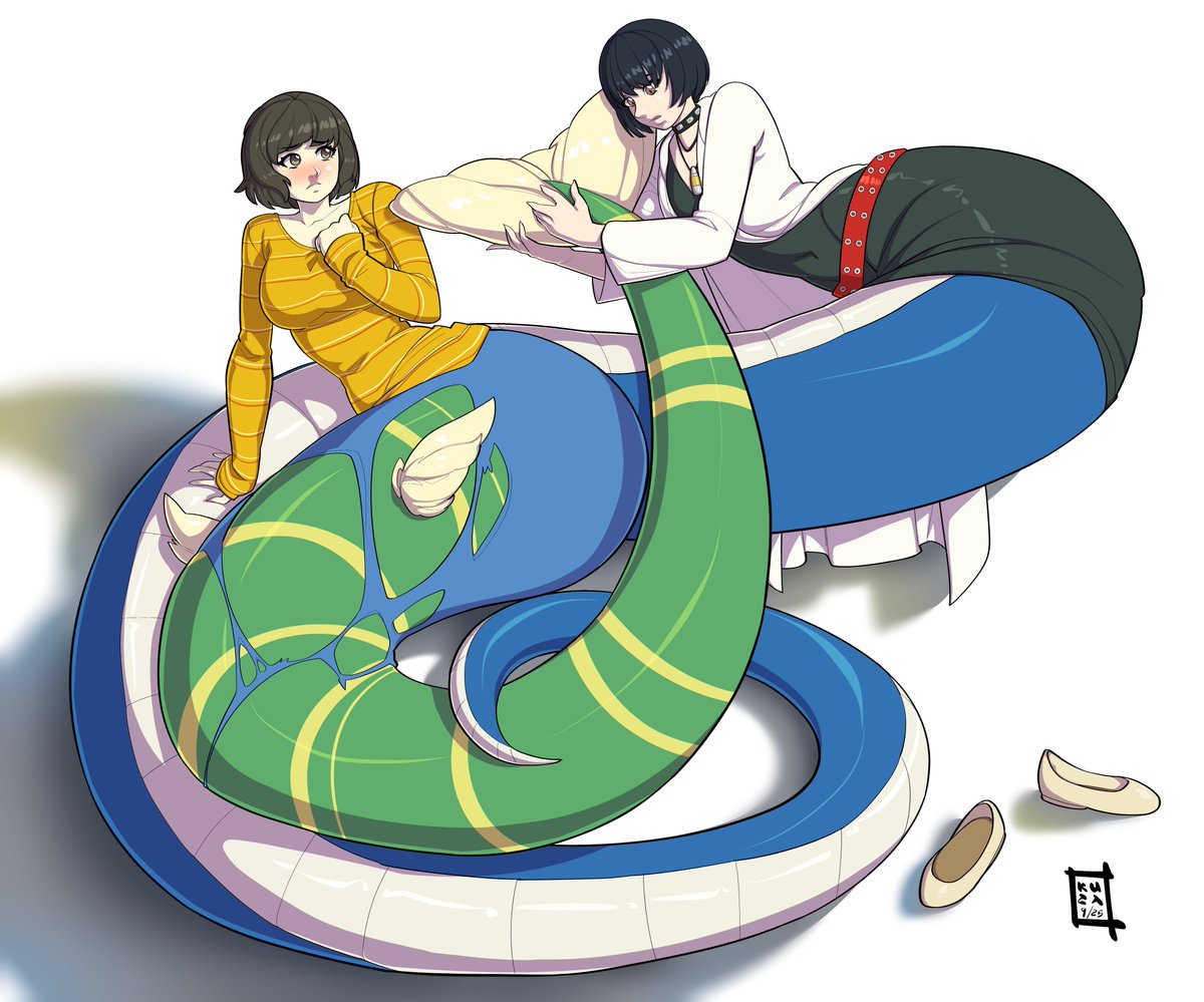 Static (@staticeyedstars) on Twitter photo Kawakami TFed into a mermaid, and Takemi as a lamia, both from Persona 5. I got this from <a href="/KUZANAGI16/">🔞KUZANAGI (OPEN COMMISSIONS)</a>, I wanted to try something a little more interesting
#persona5 #sadayokawakami #taetakemi #mermaid #lamia #monstergirl Kawakami TFed into a mermaid, and Takemi as a lamia, both from Persona 5. I got this from <a href="/KUZANAGI16/">🔞KUZANAGI (OPEN COMMISSIONS)</a>, I wanted to try something a little more interesting
#persona5 #sadayokawakami #taetakemi #mermaid #lamia #monstergirl