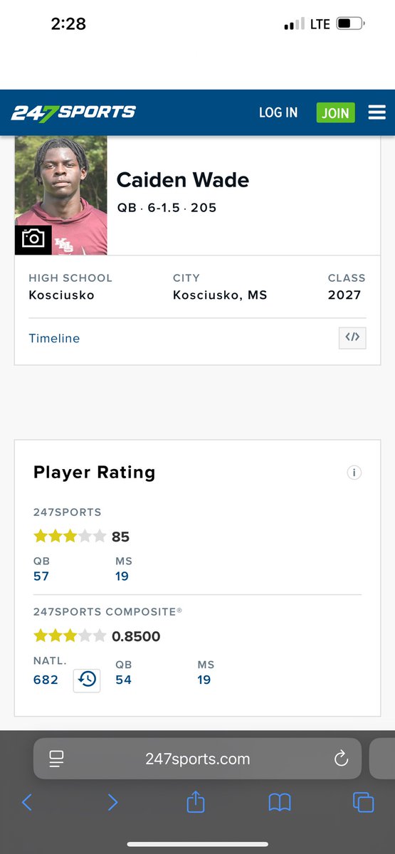 Blessed to be ranked a 3 ⭐️ by @247sports <a href="/orr_coachorr9/">Casey Orr</a> <a href="/CoachWRhodes/">Wylie Rhodes</a> <a href="/I_am_AG3/">Aakiel Greer</a> <a href="/wyattdalton4/">Wyatt Davis</a> <a href="/coach_tko/">Coach Davis</a> <a href="/TheUCReport/">Billy Tucker</a> <a href="/TomLoy247/">Tom Loy</a> <a href="/ChadSimmons_/">ChadSimmons</a> <a href="/adamgorney/">Adam Gorney</a> <a href="/LemmingReport/">Tom Lemming</a>