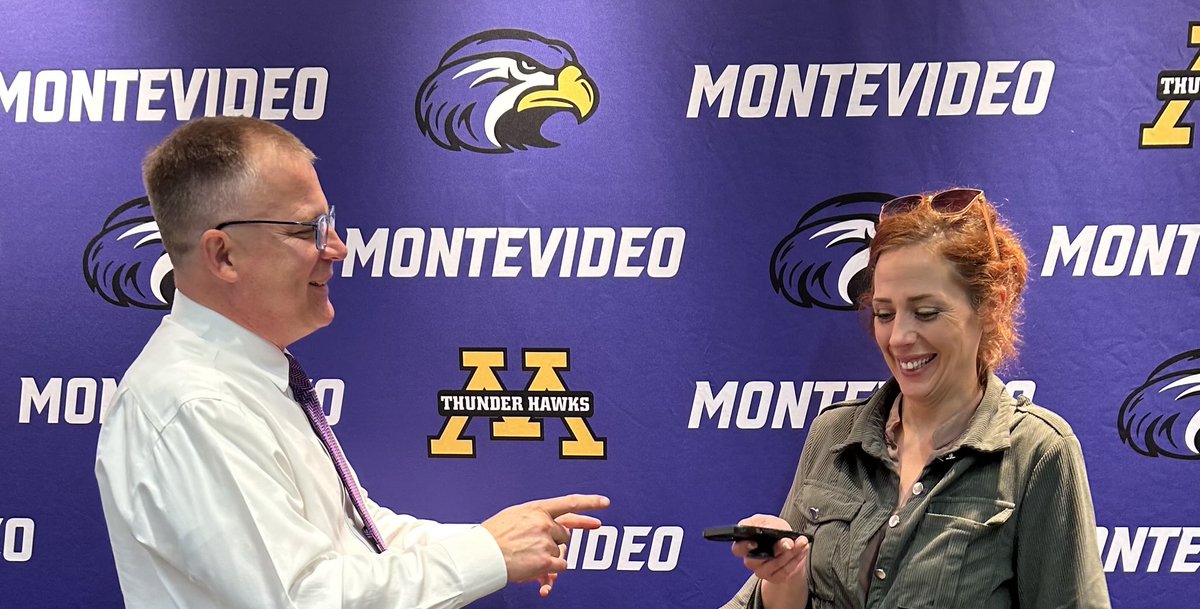 Had a great time being interviewed by Jessica from the Montevideo American News today!  $42 million bond referendum with a cost of $23 per month for the average homeowner. #GoThunderHawks!