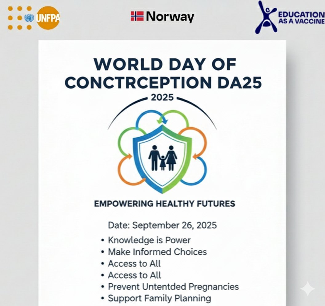 🗓️ _World Contraception Day 2025_
A choice for all: Freedom to plan, power to choose.
Let’s break the silence, bust the myths, and empower every individual with the right to informed reproductive choices. Because health, dignity, and agency belong to everyone.
#SRH4U