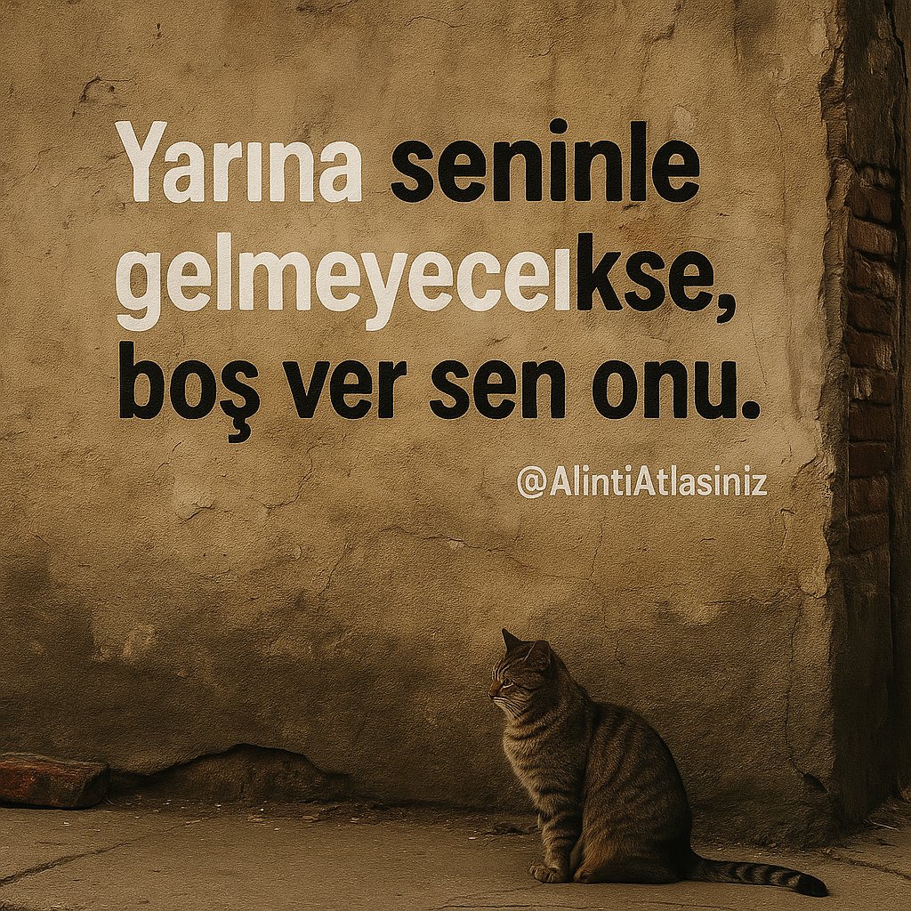 🖤 “Yarına seninle gelmeyecekse, boş ver sen onu.”
Bazen yük sandıklarımızdan kurtulmak, yolumuzu daha da hafifletir. 🍃🐾