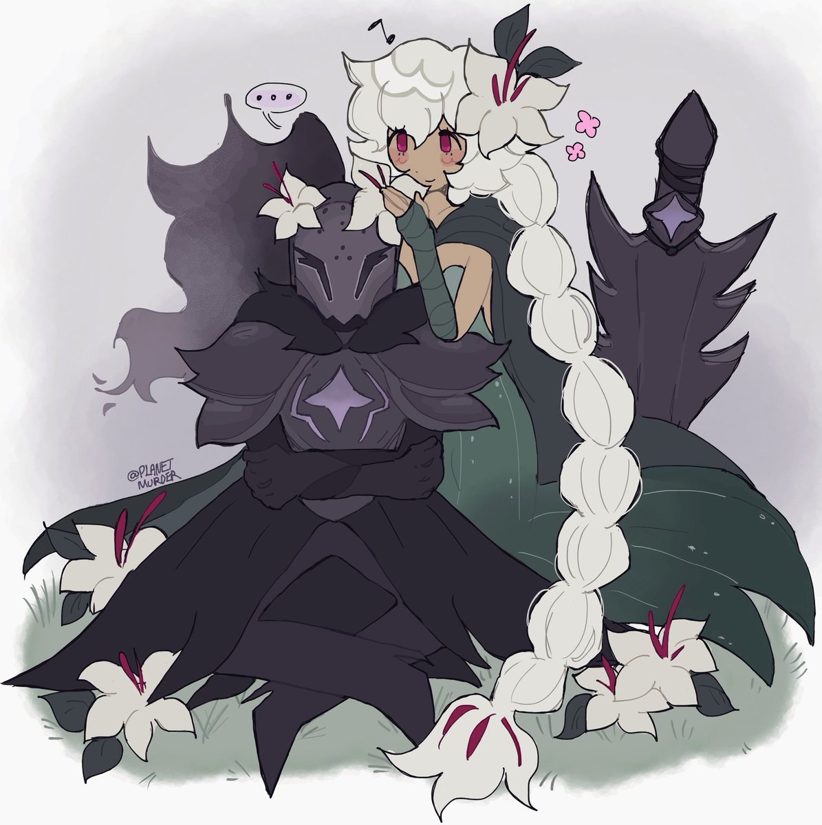 I LOVE THEM!!!! shes putting lilies on him #crk #silentlily