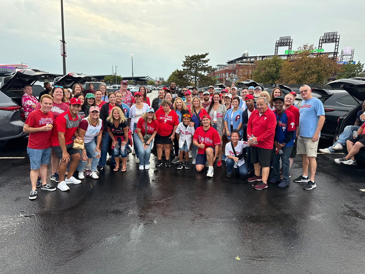 InsidePFCU's tweet image. ⚾ Big win for the Phillies Wednesday night—11–1 over the Marlins! 🎉
Our PFCU team had a blast tailgating and cheering them on at Citizens Bank Park.

#PFCU #PhiladelphiaPhillies #PhillyLove