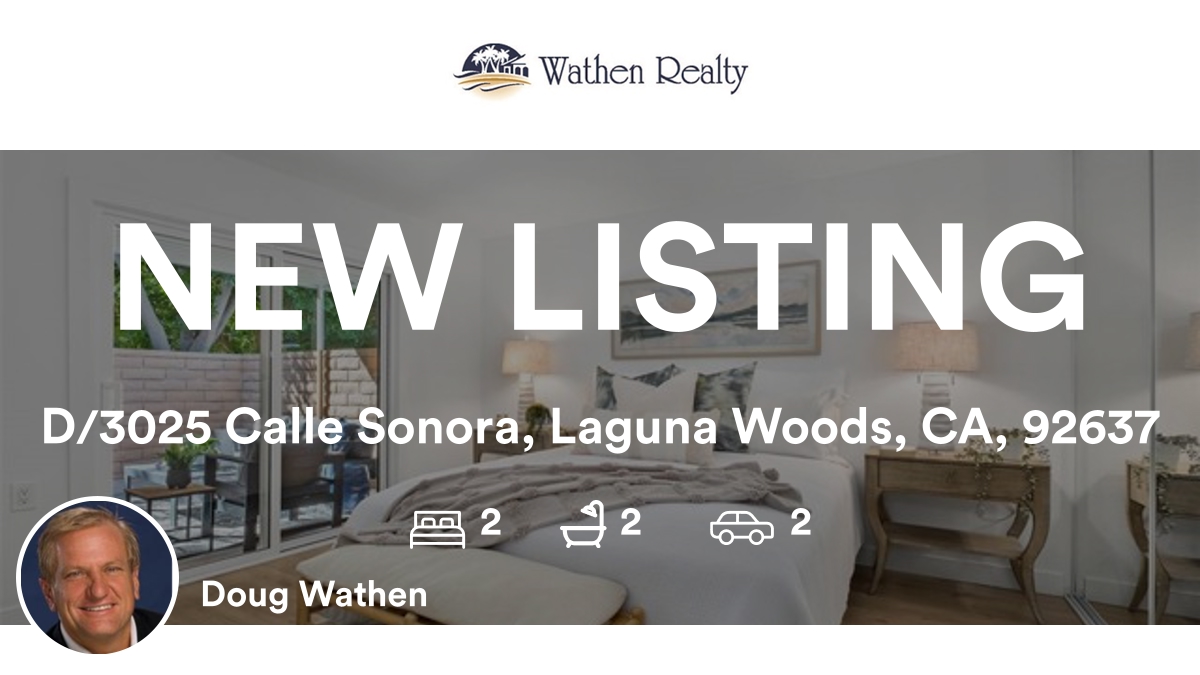 Doug_WathenRE's tweet photo. 🛌 2 🛀 2 🚘 2
📍D/3025 Calle Sonora, Laguna Woods, CA, 92637

My latest listing on RateMyAgent.
CA 01439710
https://t.co/uzbsCCQF6m

...
#ratemyagent #realestate #ForSale #LagunaNiguel #LagunaBeach #DanaPoint #MissionViejo 2 bed | 2 bath | 2 carD/3025 Calle Sonora... https://t.co/TXEihx81ya