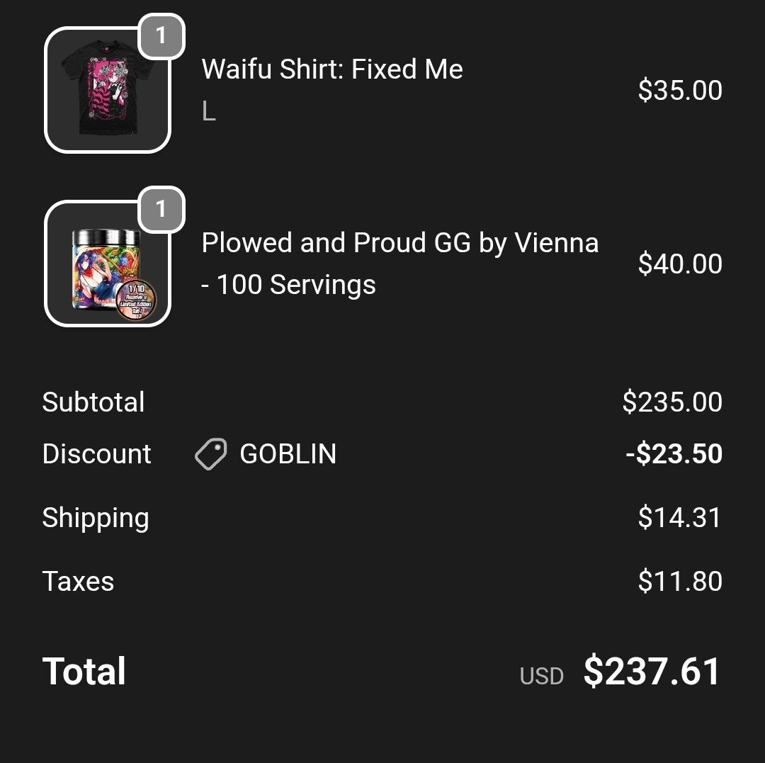 thebuffotaku's tweet image. I&apos;m so freaking hyped for this @GamerSupps order! I loved the fix me cup! Now I have the fixed me! Also i had to support the homie @goblingarbage_ #gamersupps #waifucups #ggarmy