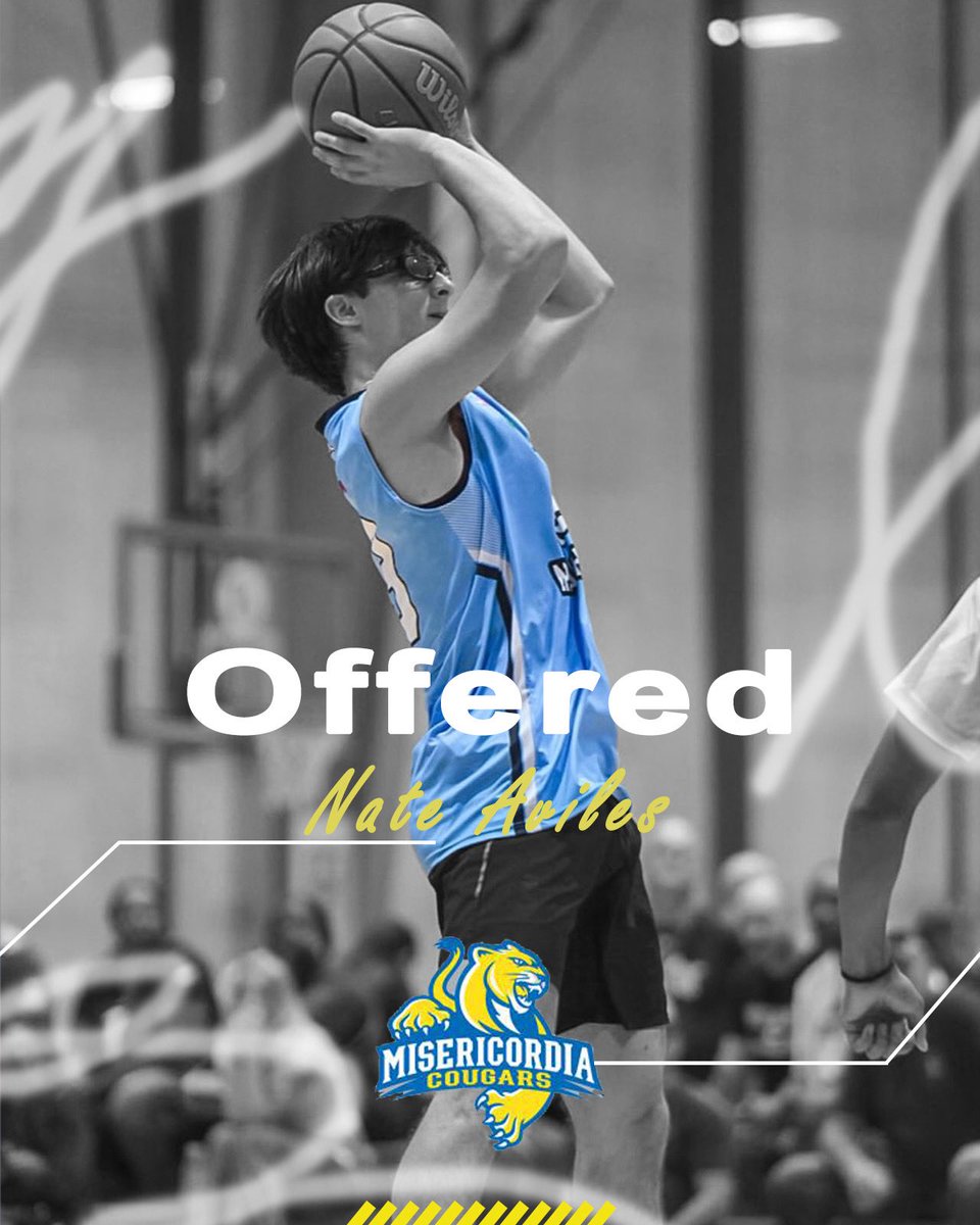 Nate Aviles (@nate_aviles11) on Twitter photo After a great conversation and campus visit with Head Coach Will Chandler, I am excited to share that I received an offer to play basketball at Misericordia University! Big thanks to Coach Chandler for the opportunity! Go Cougars!!!
<a href="/MUMensBball/">Misericordia MBB</a> <a href="/DunmoreBucksAD/">Dunmore Athletics</a> After a great conversation and campus visit with Head Coach Will Chandler, I am excited to share that I received an offer to play basketball at Misericordia University! Big thanks to Coach Chandler for the opportunity! Go Cougars!!!
<a href="/MUMensBball/">Misericordia MBB</a> <a href="/DunmoreBucksAD/">Dunmore Athletics</a>
