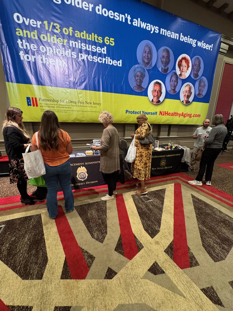 #DEANewJersey is proud to participate in <a href="/drugfreenj/">Drug-Free New Jersey</a>’s NJ Healthy Aging Summit; an event organized to bring senior citizens together with healthcare professionals, community leaders, &amp; advocates to highlight the safety risks of prescription opioids &amp; offer alternatives. #DEA