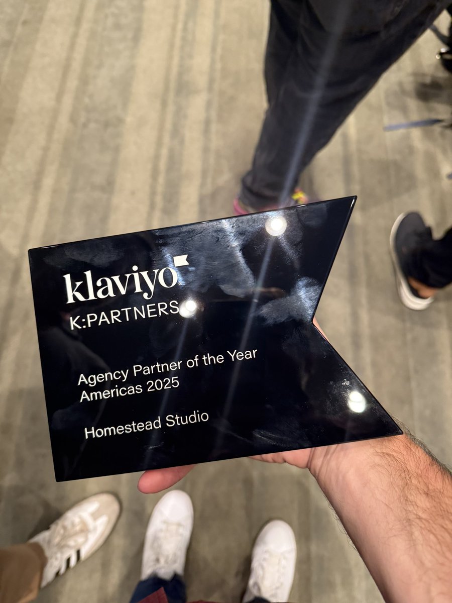 zachmstuck's tweet image. Beyond stoked to announce that Homestead has been named Agency Partner of the Year Americas 2025 by @klaviyo!!!
Massive shoutout to @_RileyTrotter, @jsappington, @kellybird__ for putting on an absolute clinic and smashing retention for our 7, 8 and 9 figure DTC clients!
Very…