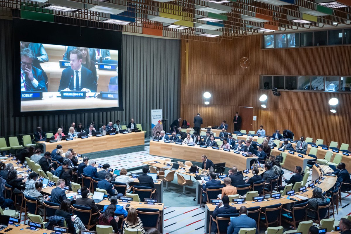 20 years ago the #PBC was created to help peace endure. Since then, the world has changed drastically and reforms are urgent. 🇺🇳

At #UNGA80, <a href="/ministerBZ/">David van Weel</a> outlined #KNLinPBC’s efforts: peacebuilding financing, reform, supporting local-led peace &amp; priorities like mental health.