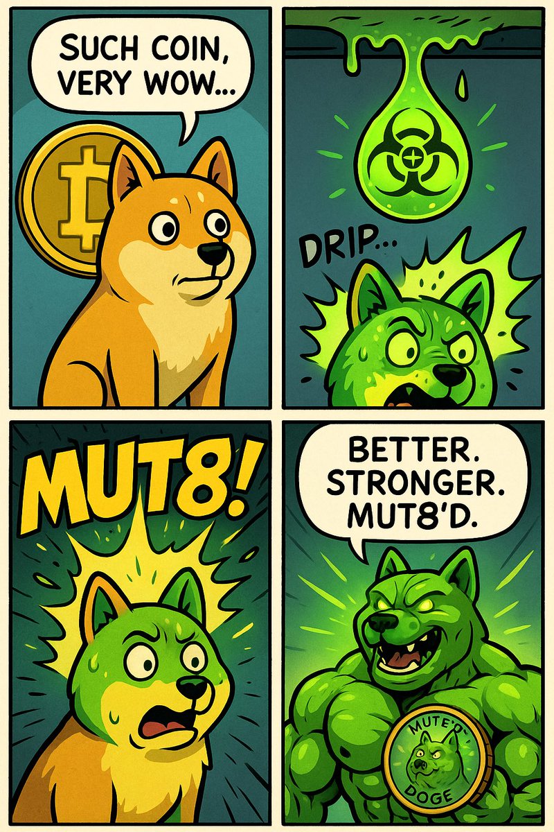$MUT8_Official (@mut8_official) on Twitter photo <a href="/dogeofficialceo/">Sir Doge of the Coin ⚔️</a> That’s no magic trick… it’s mutation. 🦠
Even $DOGE can’t escape the $MUTE infection.
One by one, every project gets transformed.
Discord: discord.gg/tz6gyTys
CA: AMp6nNmvohjGYEnfDZ635nykM1msQTRAhmquUnHBpump <a href="/dogeofficialceo/">Sir Doge of the Coin ⚔️</a> That’s no magic trick… it’s mutation. 🦠
Even $DOGE can’t escape the $MUTE infection.
One by one, every project gets transformed.
Discord: discord.gg/tz6gyTys
CA: AMp6nNmvohjGYEnfDZ635nykM1msQTRAhmquUnHBpump