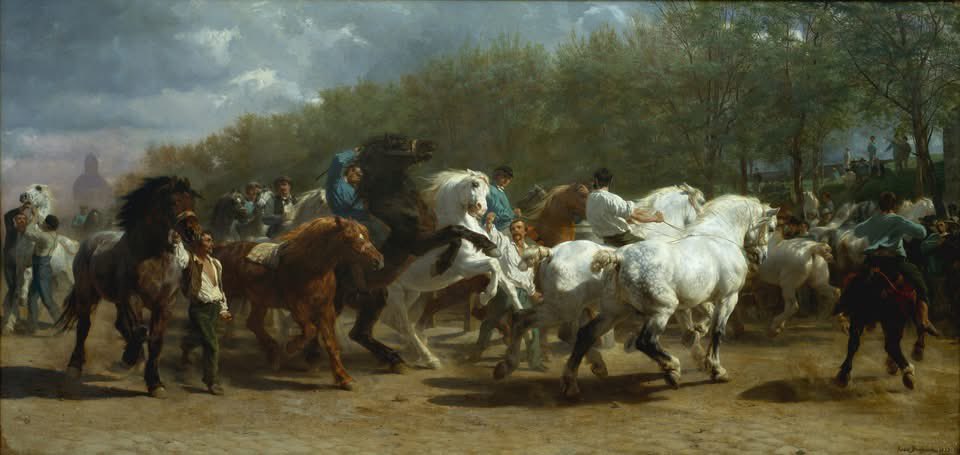 Le 26 septembre. C'était généralement l'équivalent du 5 vendémiaire du calendrier républicain français, officiellement dénommé jour du cheval. 

Pour l'illustrer, 
Le Marché aux chevaux - tableau à l'huile sur toile de la peintre française Rosa Bonheur, de style réaliste, réalisé