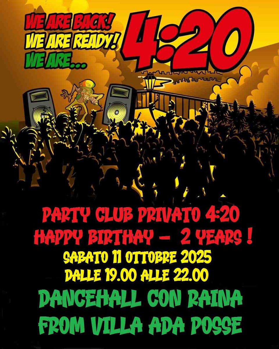 RAINA @ 2 Years CLUB 4:20 Party  - #Dancehall
🌿✨ 2 Years CLUB 4:20 Party ✨🌿
✨ Una se...
tinyurl.com/2a77f8qe