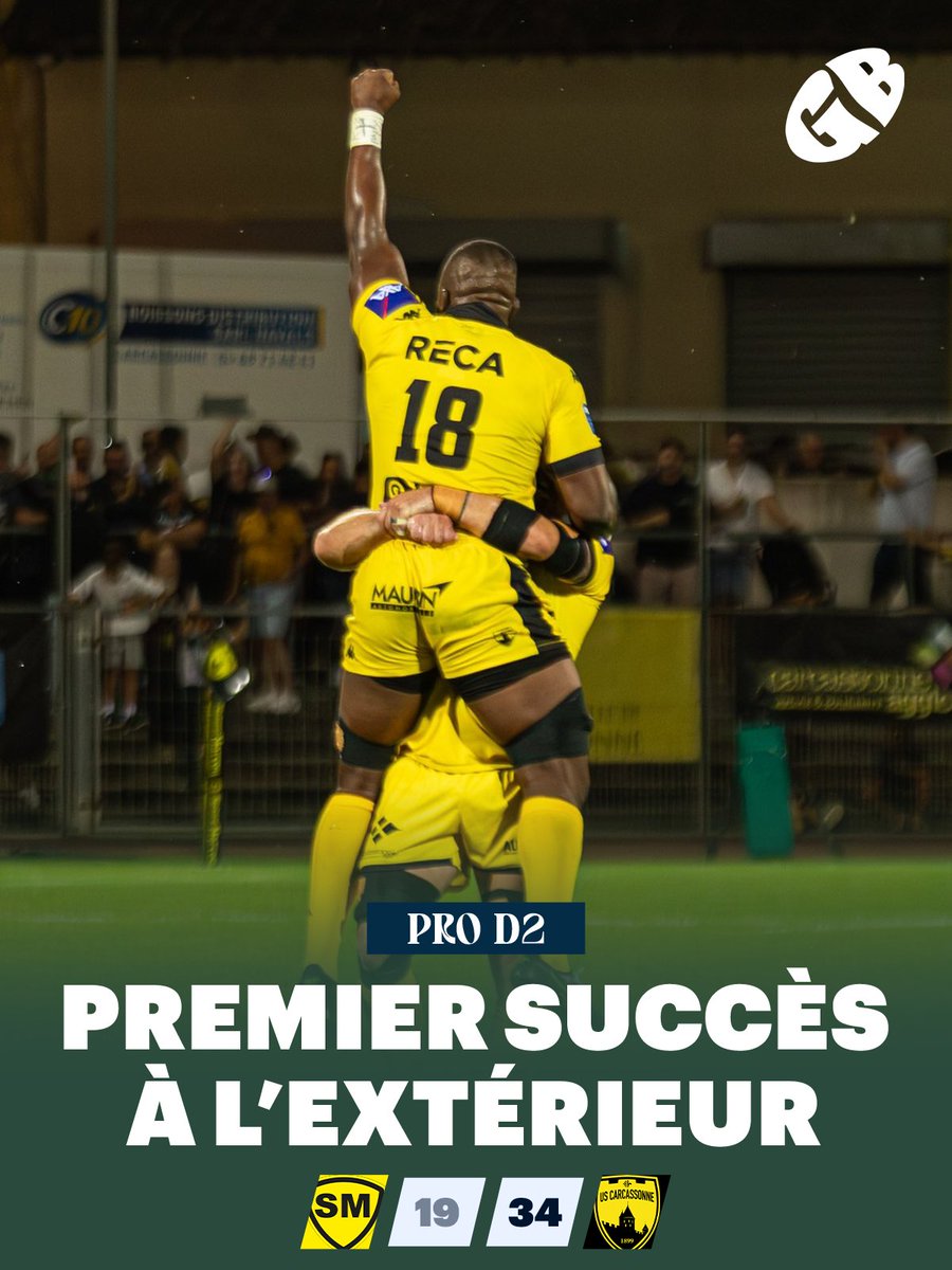 Après sa victoire à domicile face à Oyonnax (19-17) lors de la deuxième journée de Pro D2, l'US Carcassonne tient son premier succès à l'extérieur.

Victoire 34-19 contre Mont-de-Marsan avec une très grosse première mi-temps de la part des Audois. Quatrième défaite en 5 matchs