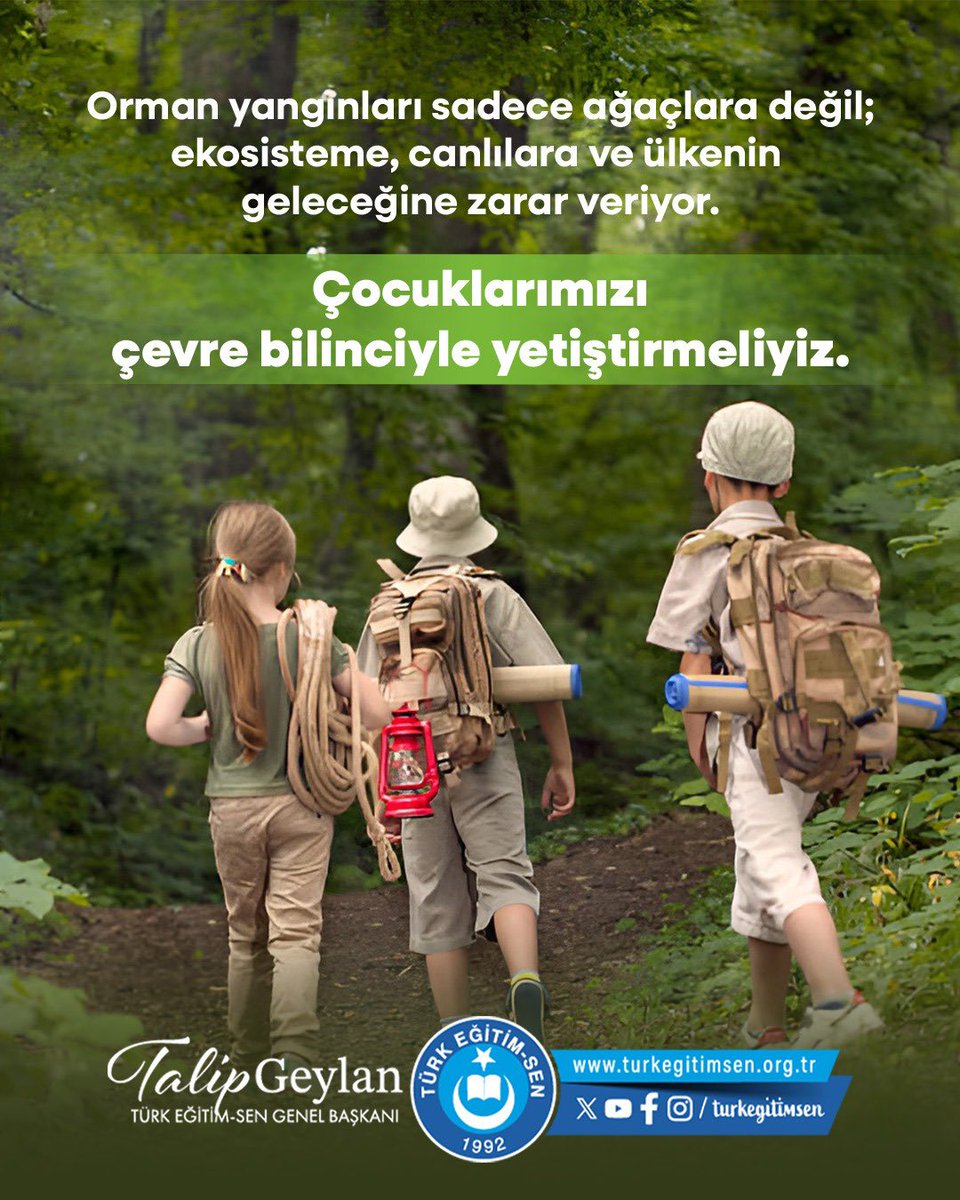 Yeşil bir gelecek için, çevre bilinci…
#YeşilVatanİçinElele