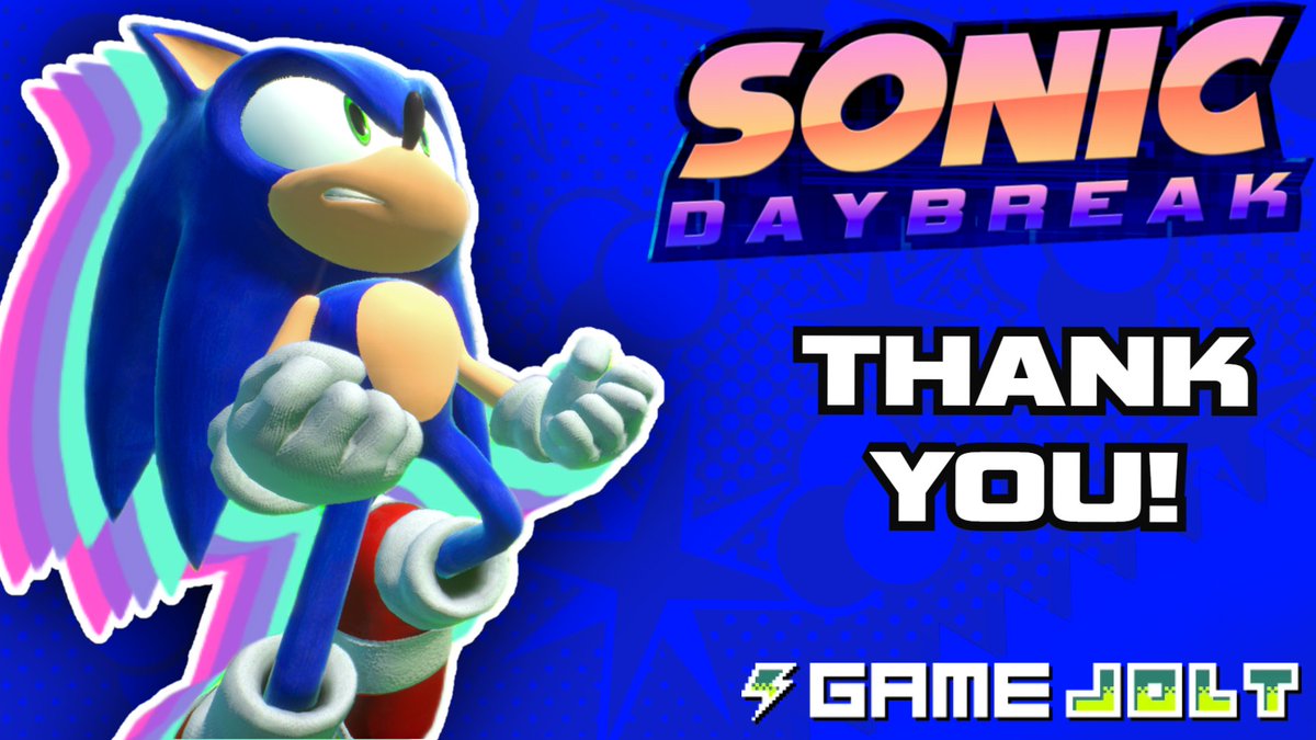 Sonic Daybreak has reached 5 THOUSAND DOWNLOADS!

Thank you to everyone who has supported and enjoyed our game, it means the world to us!

We'd also like to announce that the next big demo is now OFFICIALLY in production! Stay tuned, we can't wait for you to see what we've got!!