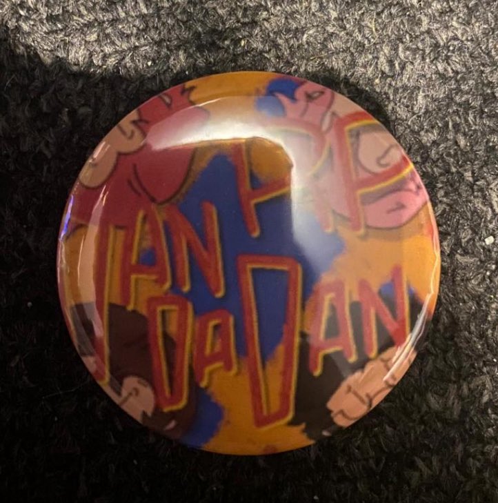 Someone made a pin of my art no way..