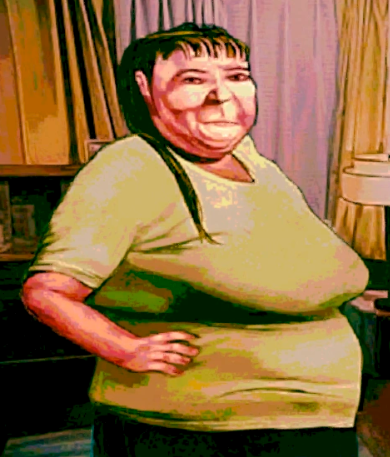 Max__The__One's tweet photo. Yall... aint no way they put the shopping lady from happy wheels in No, I'm not a Human lmao??

I'm not the only one who sees this right??? https://t.co/8pqkB2ZMic