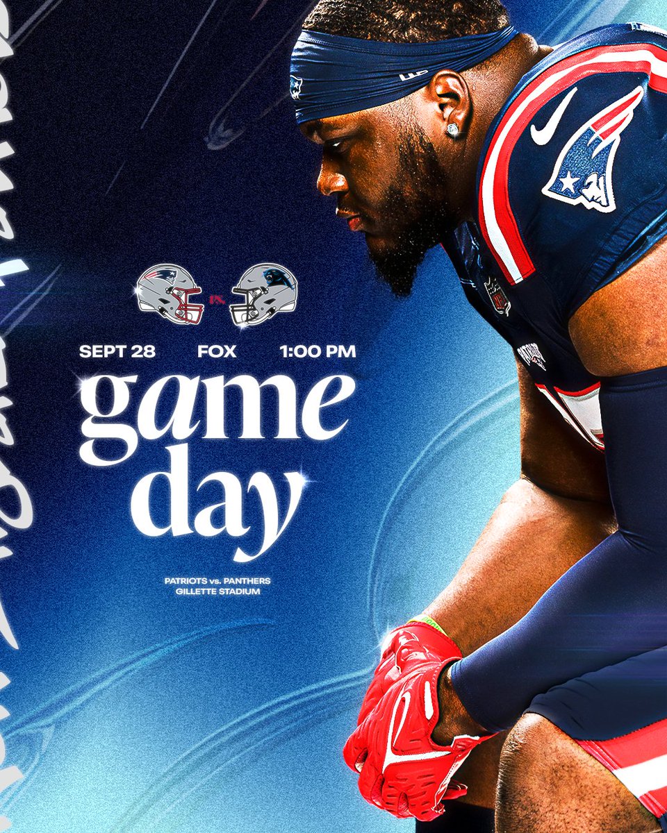 Patriots's tweet image. Sunday is HERE 😤

@miltonw_12 | #NEPats