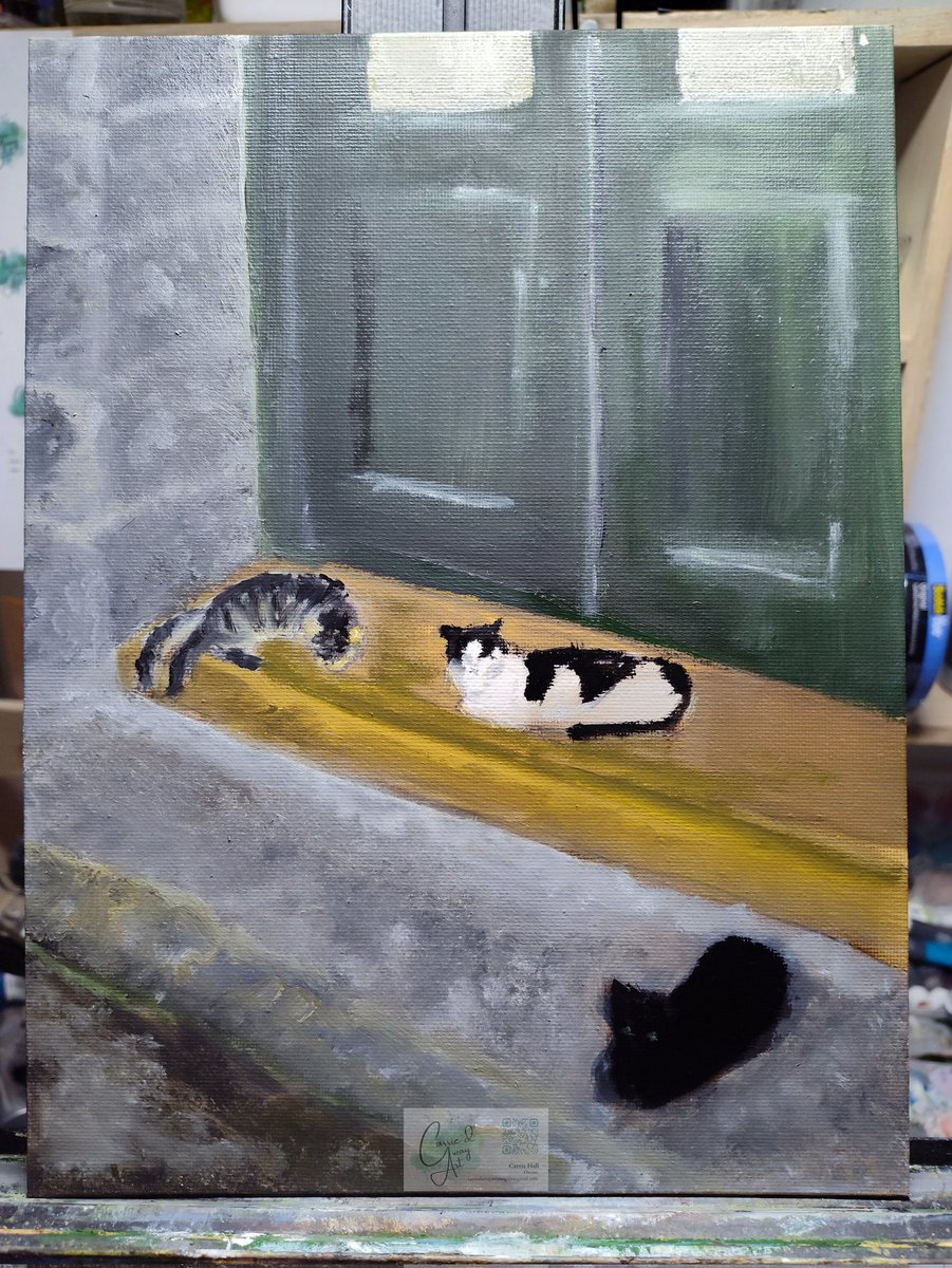 parider416's tweet image. Warm, cozy, and full of character — perfect for cat lovers and collectors. Available in my Etsy store(link in bio) or see it up close starting Oct 1 at @golaflaglerbeach Flagler Beach. 

#CatPainting
#CatsOfInstagram
#FelineArt
#BlackAndWhiteCat
#BlackCat
#StreetCats