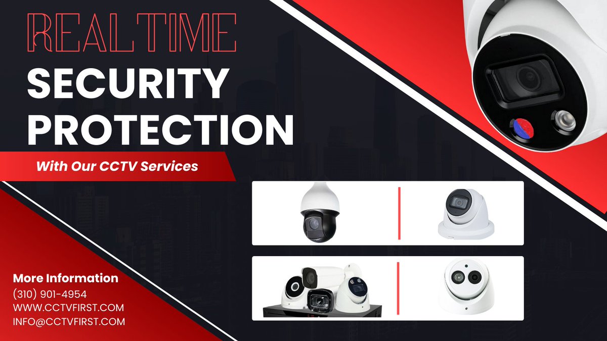 cctv1st's tweet image. 🔒 First Digital Surveillance offers realtime security protection with remote CCTV monitoring, access control, &amp;amp; security camera installation Los Angeles.

📞 (310) 901-4954
📧 info@cctvfirst.com

🌐 cctvinstallation-losangeles.com/remote-cctv-mo…

#SecurityCameraInstallation #RemoteCCTVMonitoring