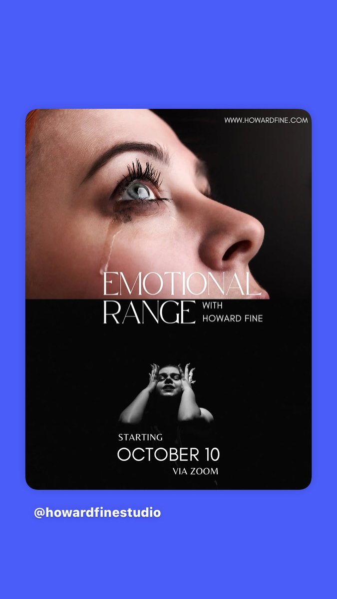 HowardLFine's tweet image. #acting #actingclass