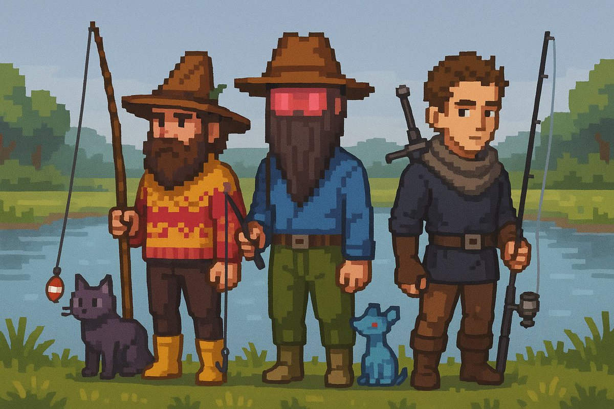 It’s Fishing Friday at Kelpie Academy.
The enchanted pond is an excellent spot to dip your pole. 

We are all going to fish. 🎣