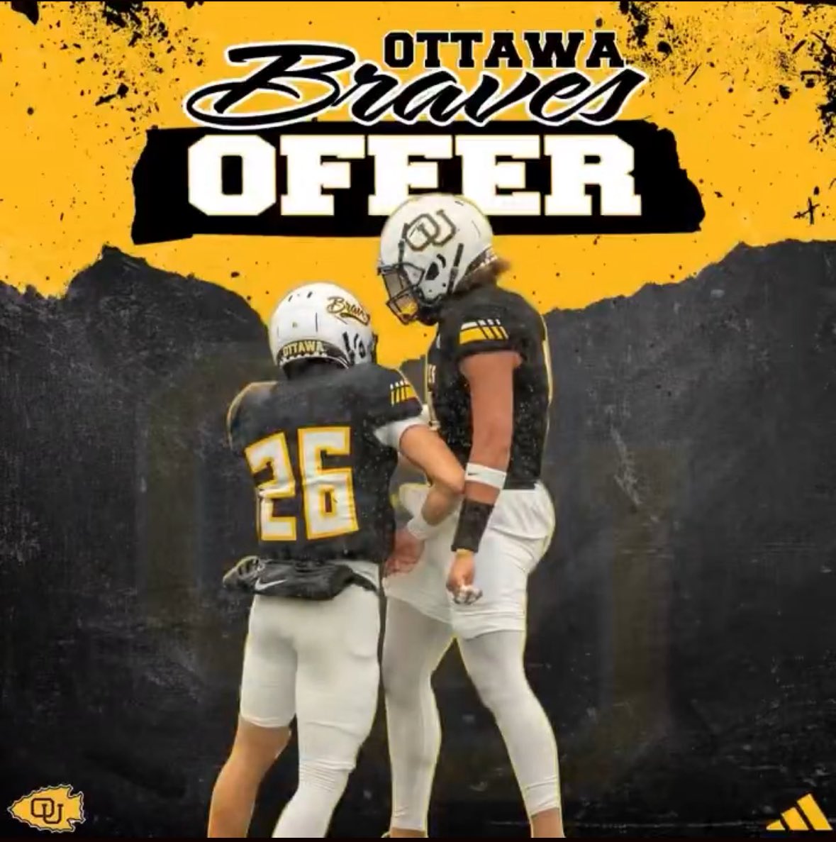 Riley46366's tweet image. Blessed to receive an offer from Ottawa! 
Thankyou @EngmanHayden @OttawaBravesFB 
@ParkerBruce_ @AD_Nickerson