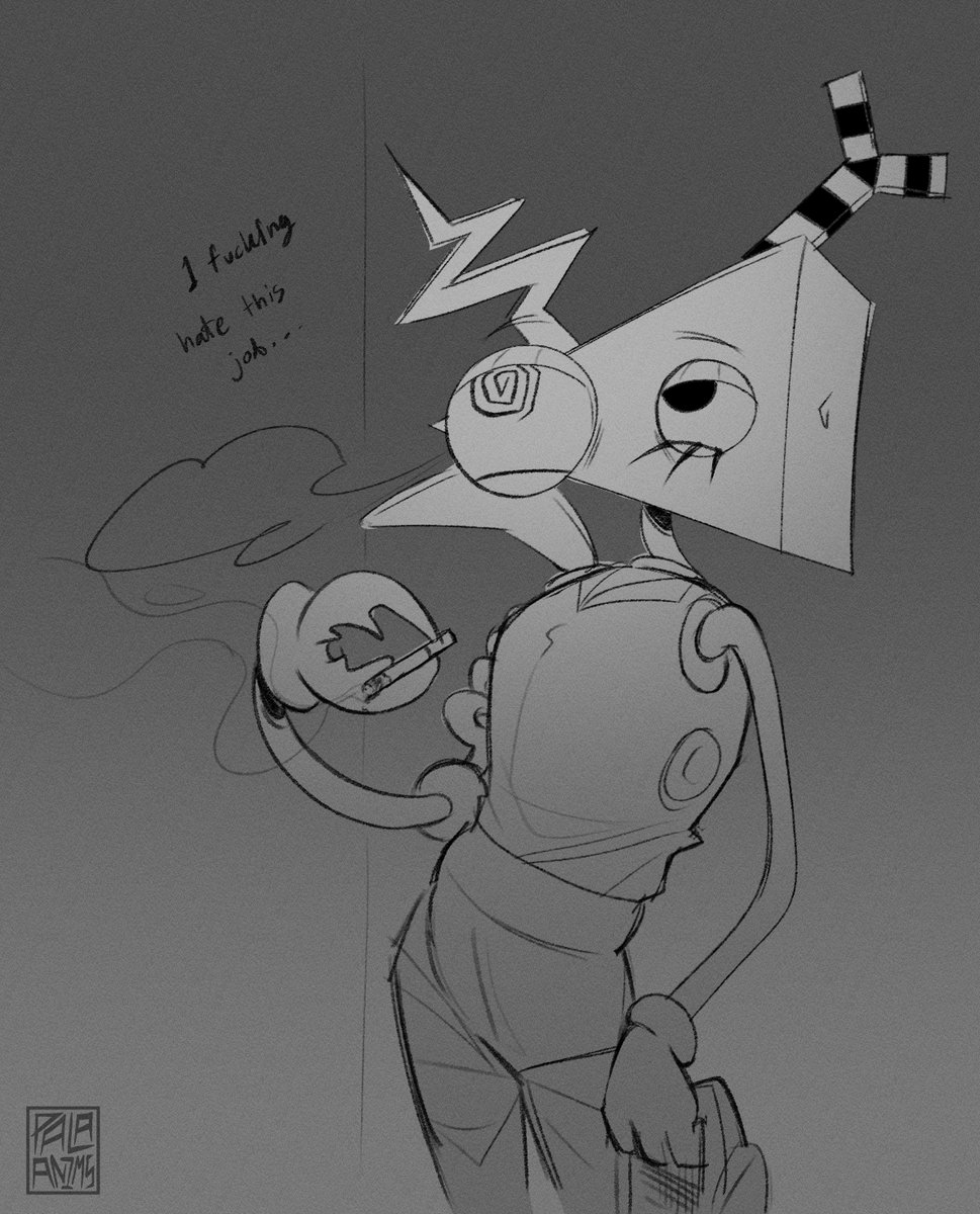 palaanims's tweet photo. business #abstragedy 
just a quick doodle :P
#TheAmazingDigitalCircus #TADC https://t.co/o7BeEGqHFH