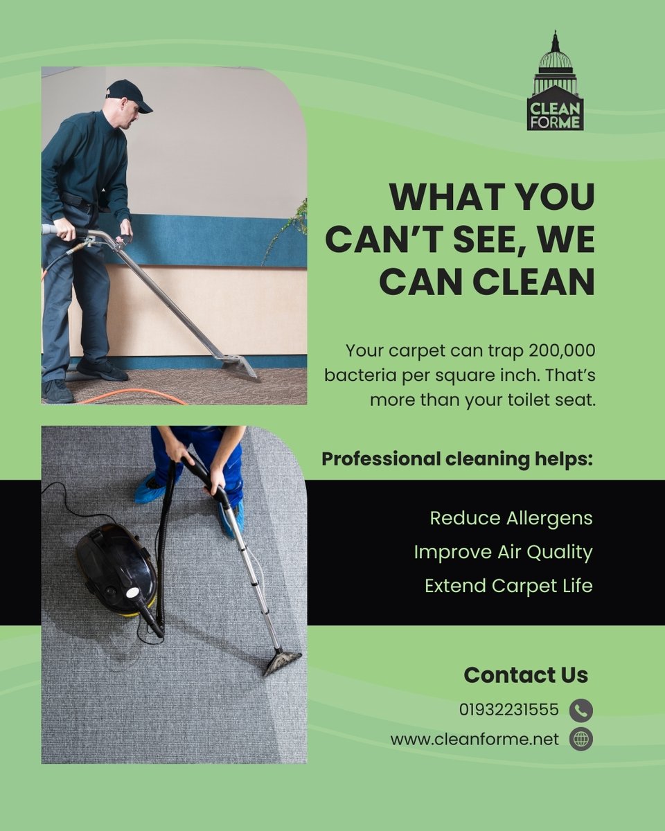 _CleanForMe_'s tweet image. If it’s been more than a year since your last #deepclean, now is the time to book.⁠
⁠
📍 Serving #WaltononThames, #Kingston, #Weybridge &amp;amp; beyond.⁠
⁠
📞 Call us now at 01932231555 to learn more.⁠
