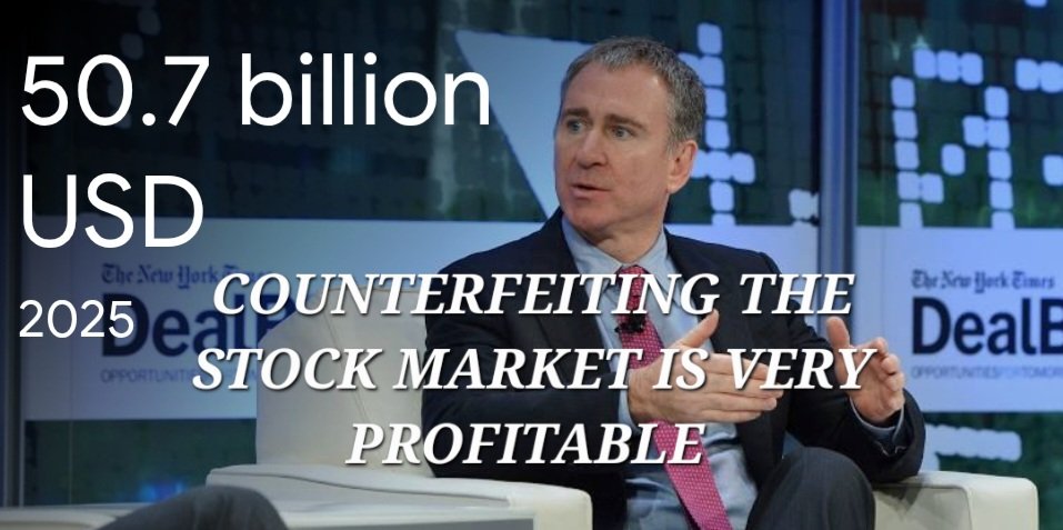 🐀🐍COUNTERFEITING THE STOCK MARKET IS VERY PROFITABLE 🐍🐀

I create nothing and steal everything and hailed a Financial Genius.

But who is Ken Griffin really 🤔 
FINANCIAL TERRORIST