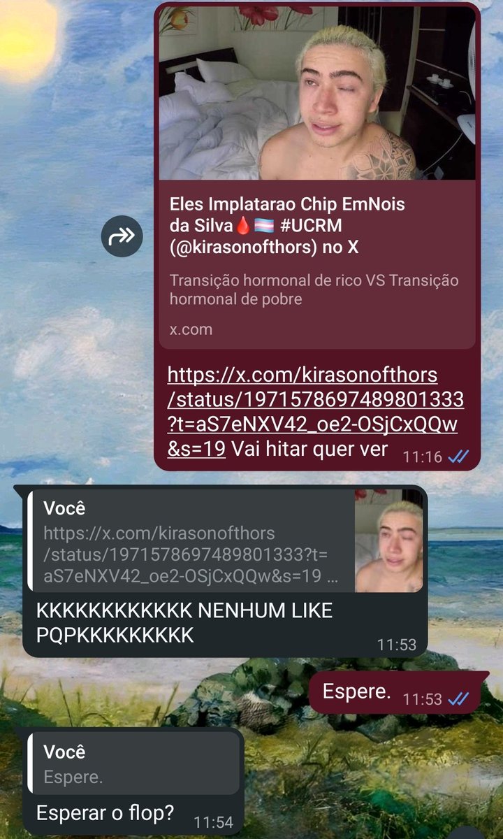 So quero que saibam disso.