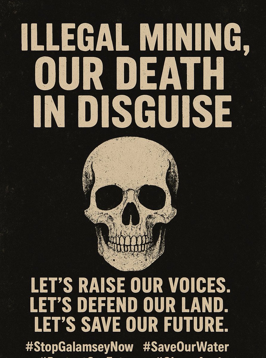 grenade_alb's tweet photo. It is time for government, traditional leaders, and citizens alike to take bold, collective action to end this canker before it ends us.
#StopGalamseyNow #SaveOurWater #ProtectOurFuture #GhanaAgainstGalamsey #GHOneNews #JoyNews https://t.co/qP0vAtJGHn
