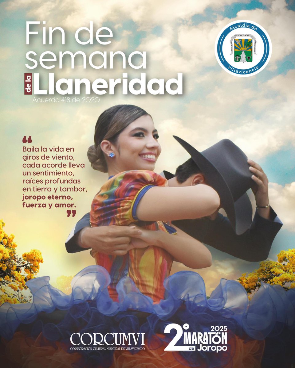 ¡El Llano se vive con pasión!
En el Fin de Semana de la Llaneridad celebramos nuestra esencia con música, danza y tradición.
La 2ª Maratón de Joropo 2025 llega para llenar las calles de fuerza, amor y orgullo llanero.
#OrgulloLlanero #CulturaViva #MaratónDeJoropo