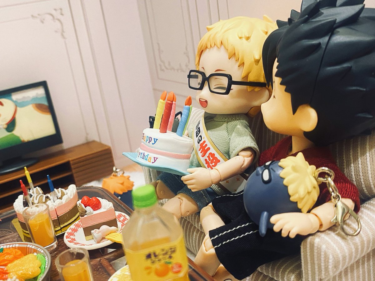 けいちゃん、お誕生日おめでとう☺️

#月島蛍誕生祭2025 
#クロ月ちゃんの誕生日会